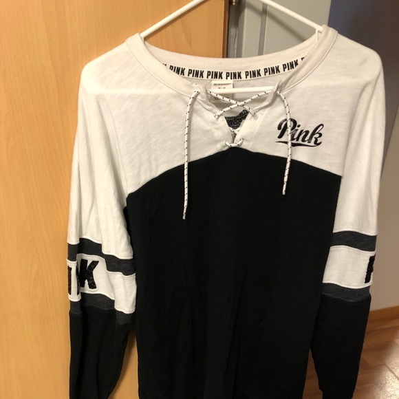 VS PINK Sequin Varsity Crew - Picture 5 of 7